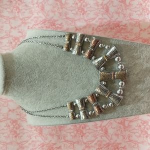 Modern Bib Statement Necklace